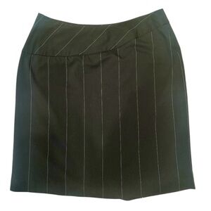 NWT Preston & York Black Pin Stripe Skirt-Sz 14 Career Office Capsule Wardrobe